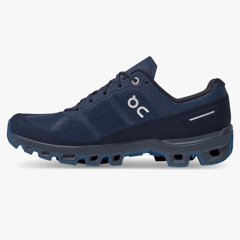 Navy Women's On Running Cloudventure Trail Running Shoes | LCA2539VR