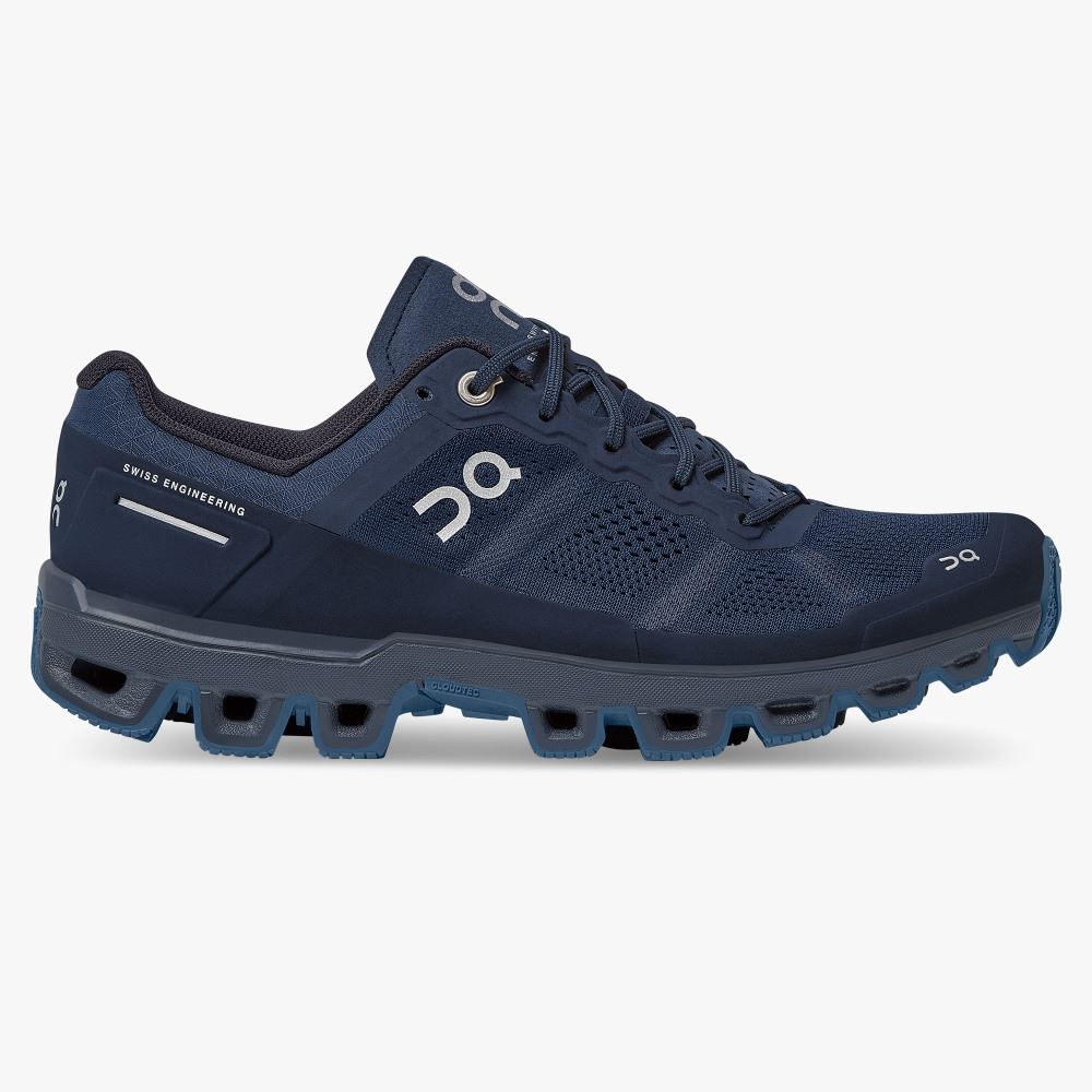 Navy Women\'s On Running Cloudventure Trail Running Shoes | LCA2539VR