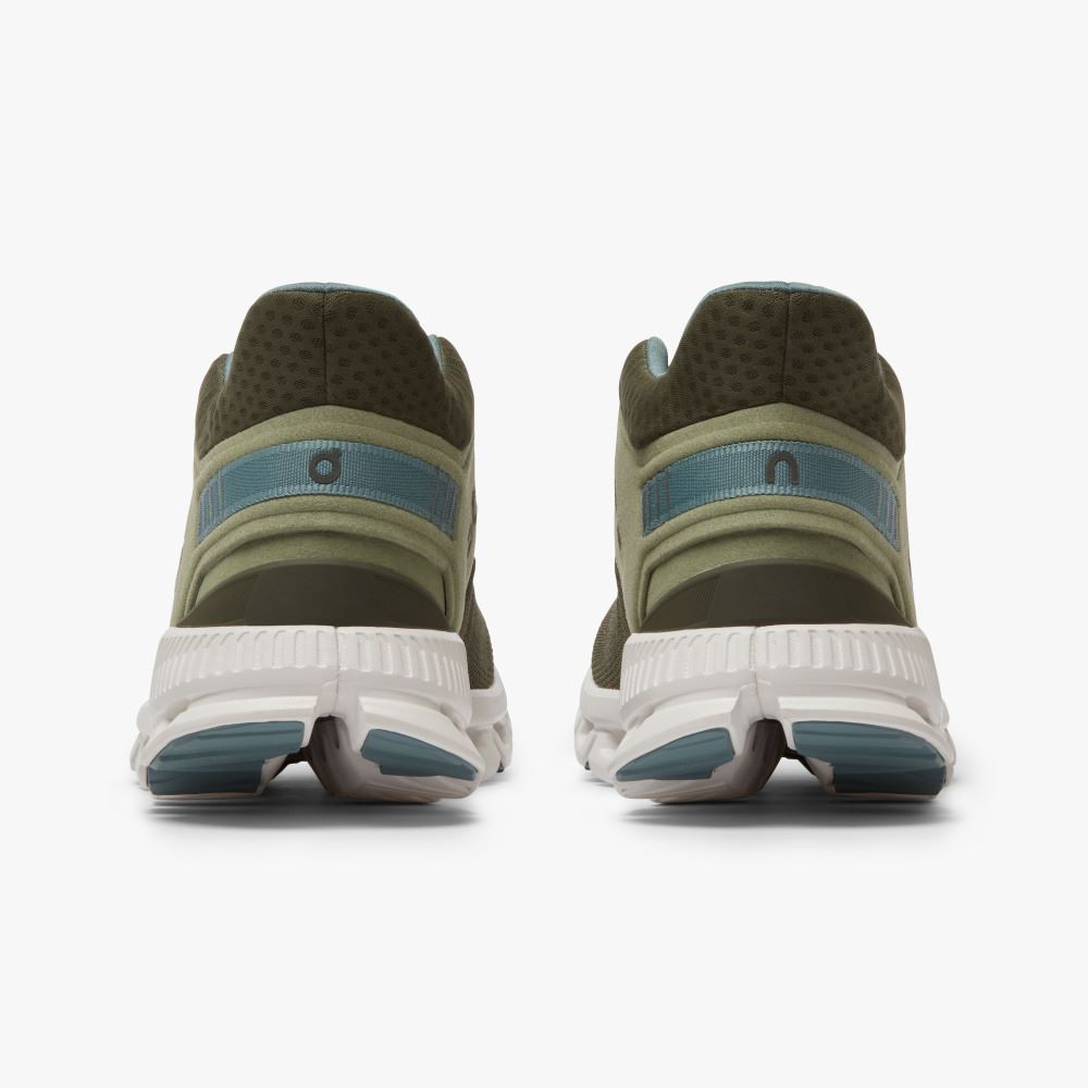 Olive Men's On Running Cloud Hi Sneakers | VAF191FZ