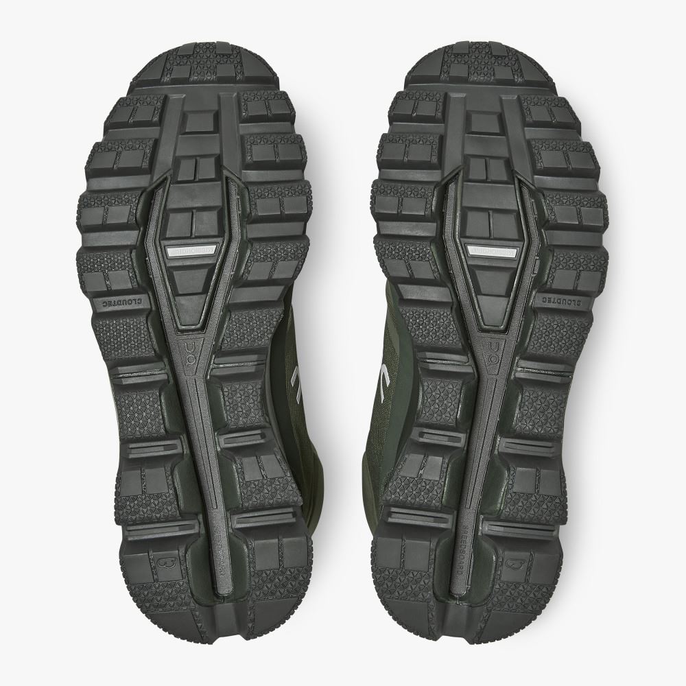Olive Men's On Running Cloudrock Hiking Shoes | IBS2680ZE