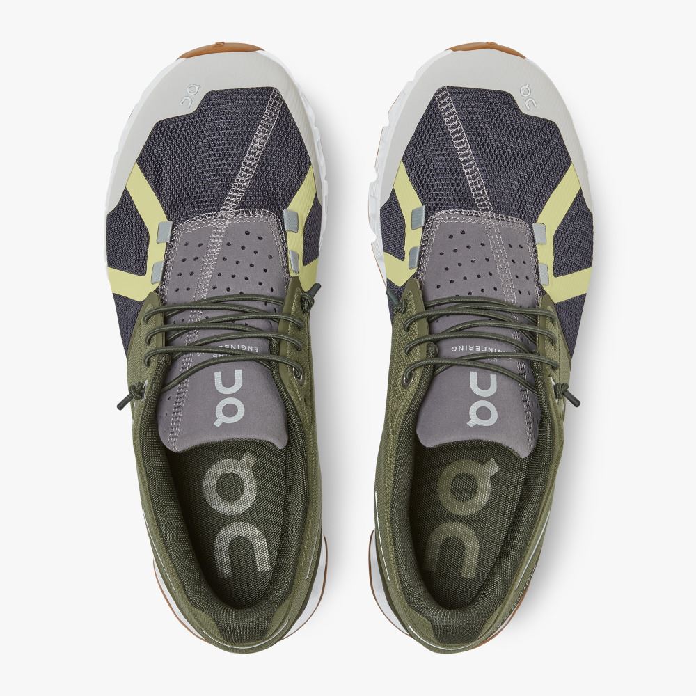 Olive Navy Women's On Running Cloud Sneakers | JLG8466TE