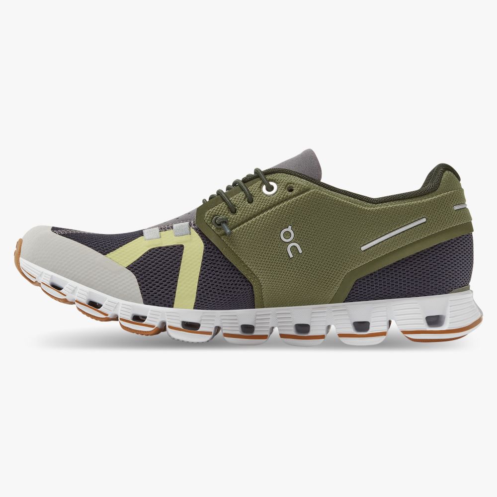 Olive Navy Women's On Running Cloud Sneakers | JLG8466TE