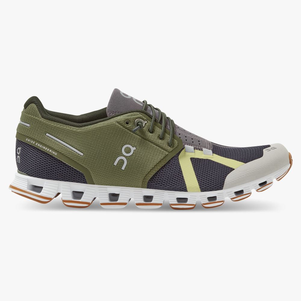 Olive Navy Women\'s On Running Cloud Sneakers | JLG8466TE