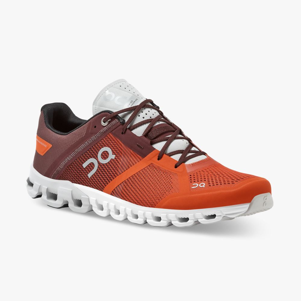 Orange Men's On Running Cloudflow Road Running Shoes | ZYH687TD