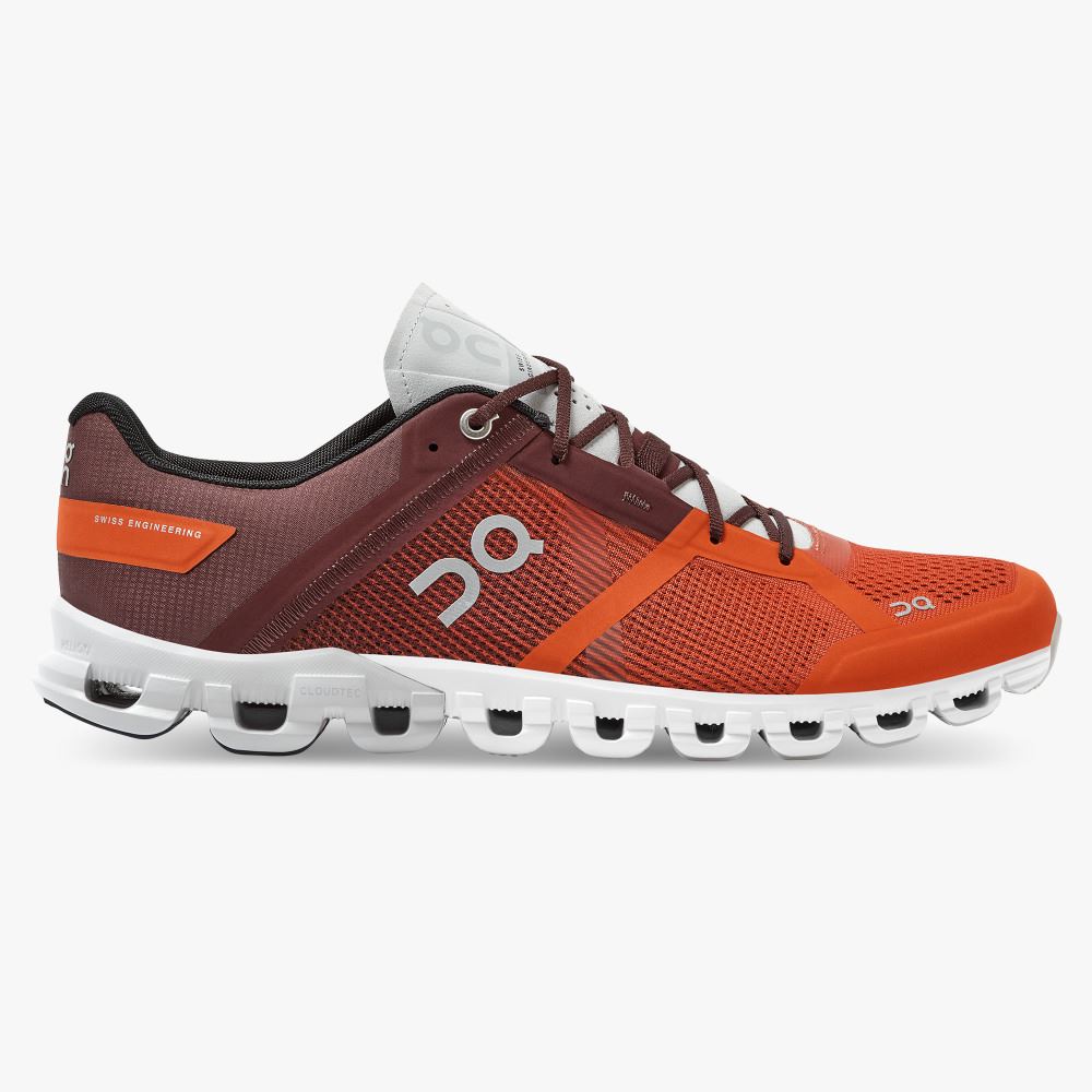 Orange Men\'s On Running Cloudflow Road Running Shoes | ZYH687TD