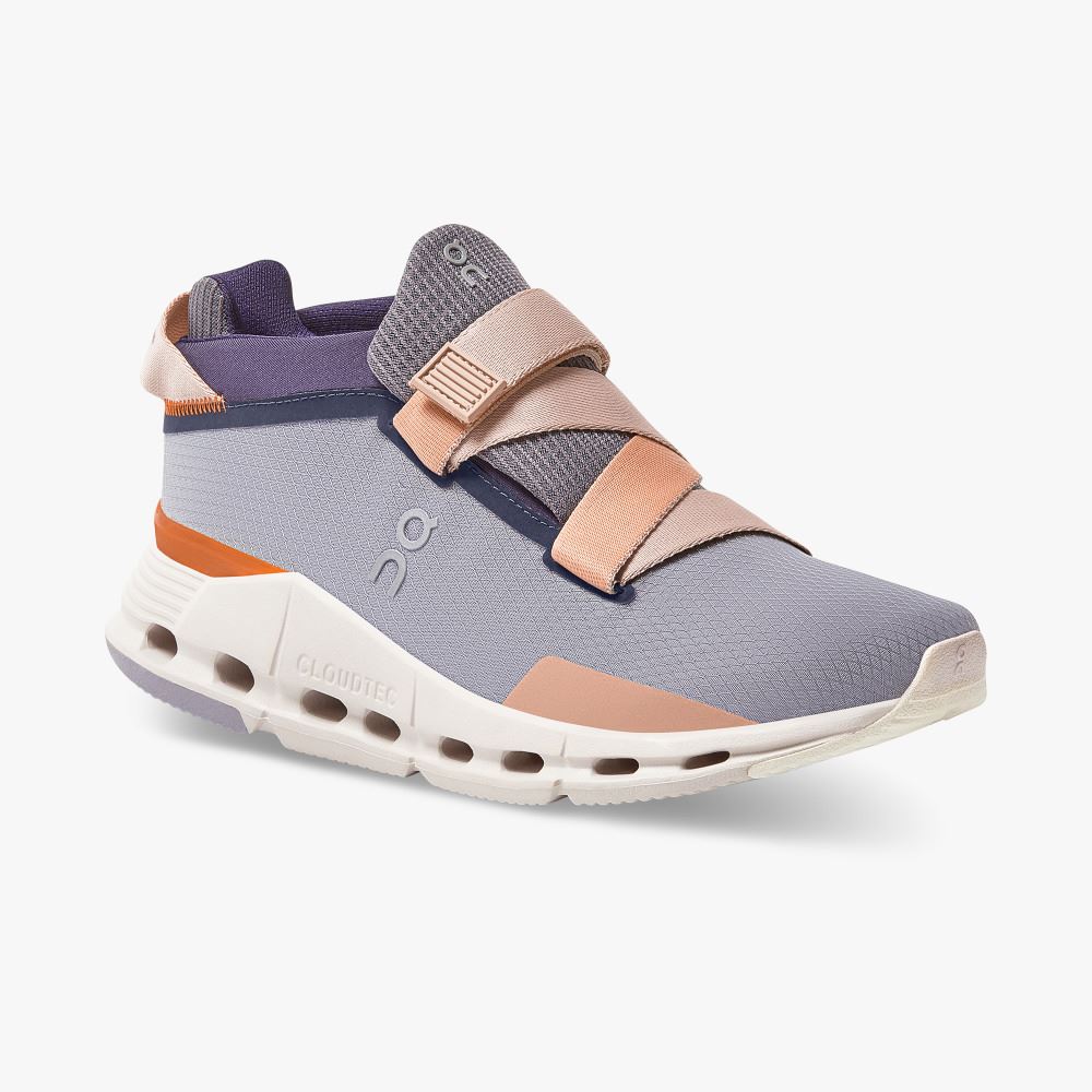 Purple Women's On Running Cloudnova Sneakers | LVZ3915VR