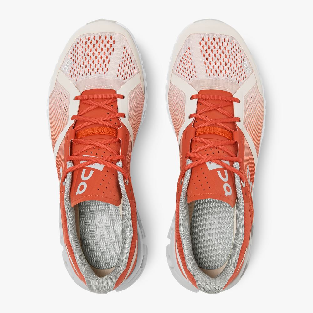 Red Women's On Running Cloudflow Road Running Shoes | AWQ729VH