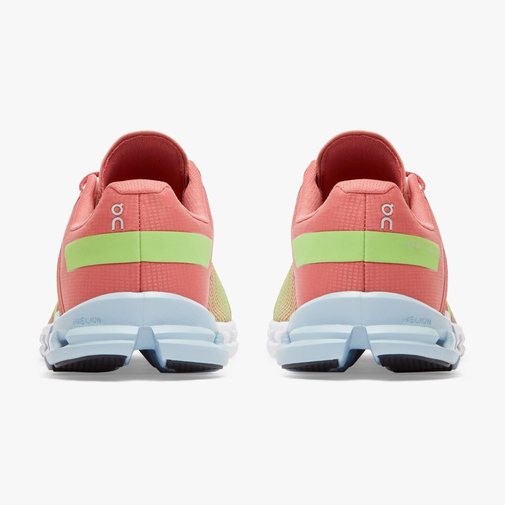Rose Green Women's On Running Cloudflow Road Running Shoes | XTP1134GV