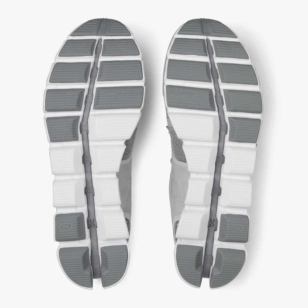 Silver Men's On Running Cloud Sneakers | DQG7417YN