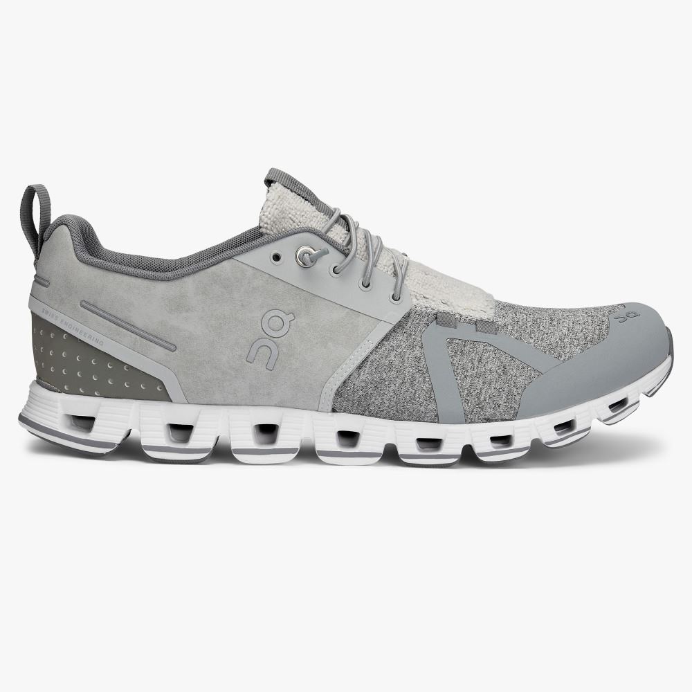 Silver Men\'s On Running Cloud Sneakers | DQG7417YN