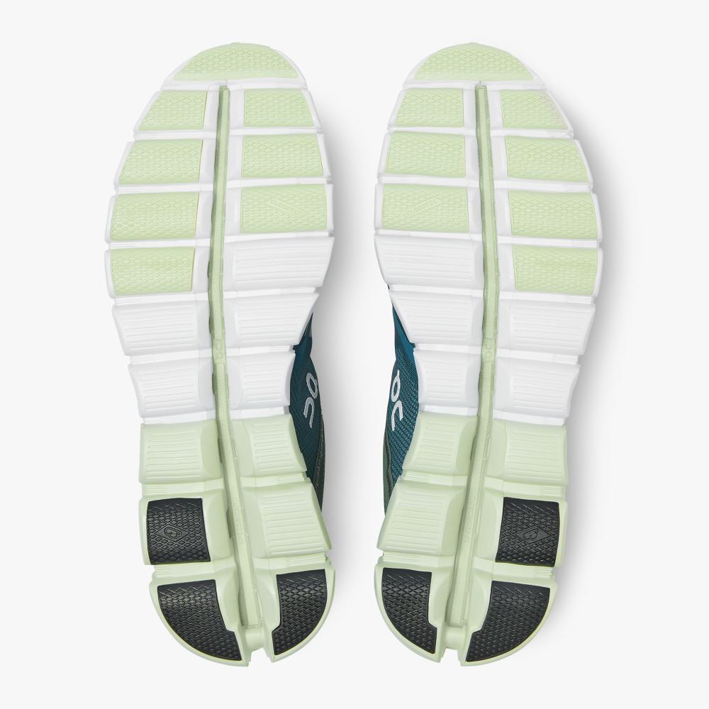 Turquoise Green Men's On Running Cloudflow Road Running Shoes | EIK8911XQ