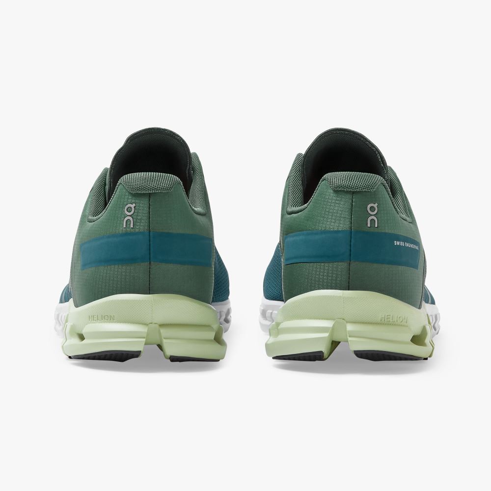 Turquoise Green Men's On Running Cloudflow Road Running Shoes | EIK8911XQ