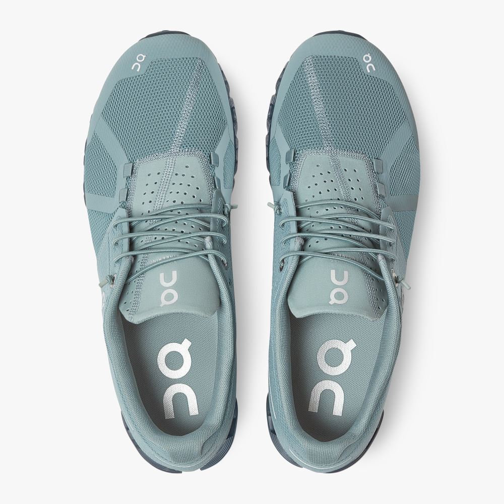 Turquoise Men's On Running Cloud Sneakers | RXS2183DR