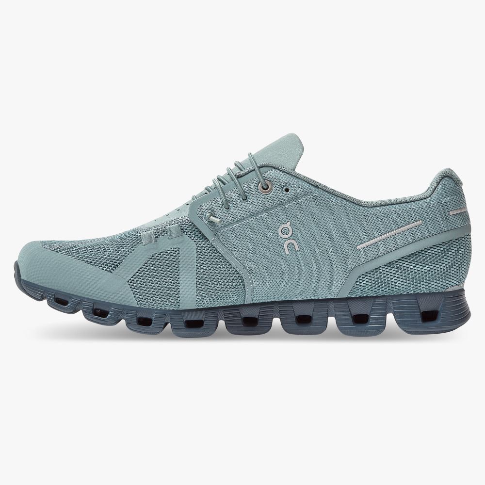 Turquoise Men's On Running Cloud Sneakers | RXS2183DR