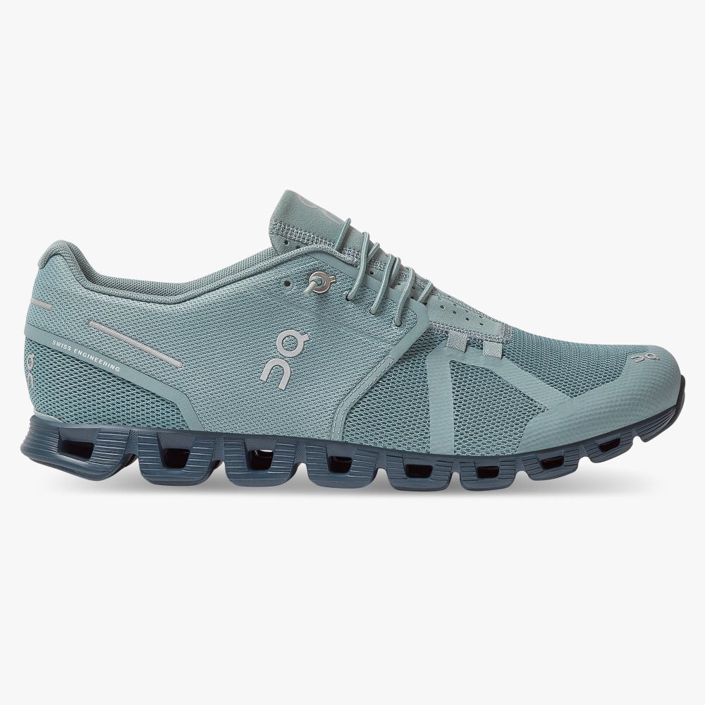 Turquoise Men\'s On Running Cloud Sneakers | RXS2183DR