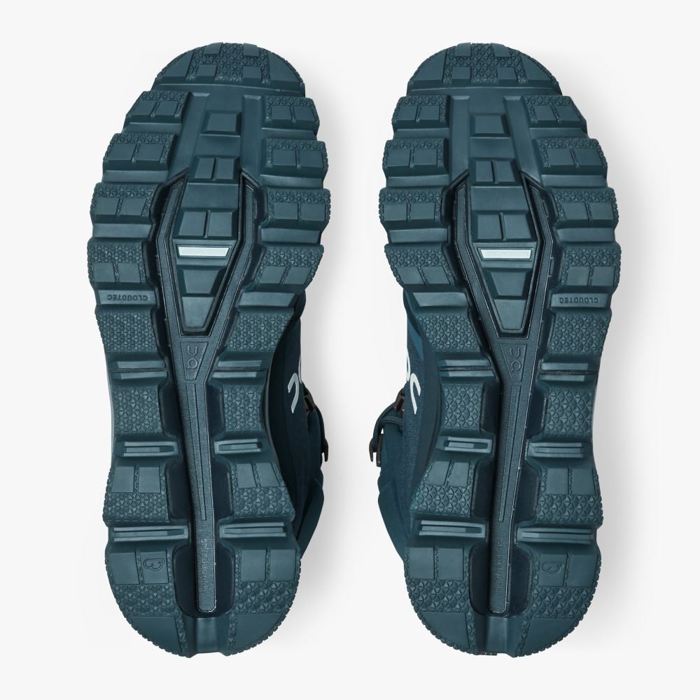 Turquoise Men's On Running Cloudrock Hiking Shoes | WDA8029KO