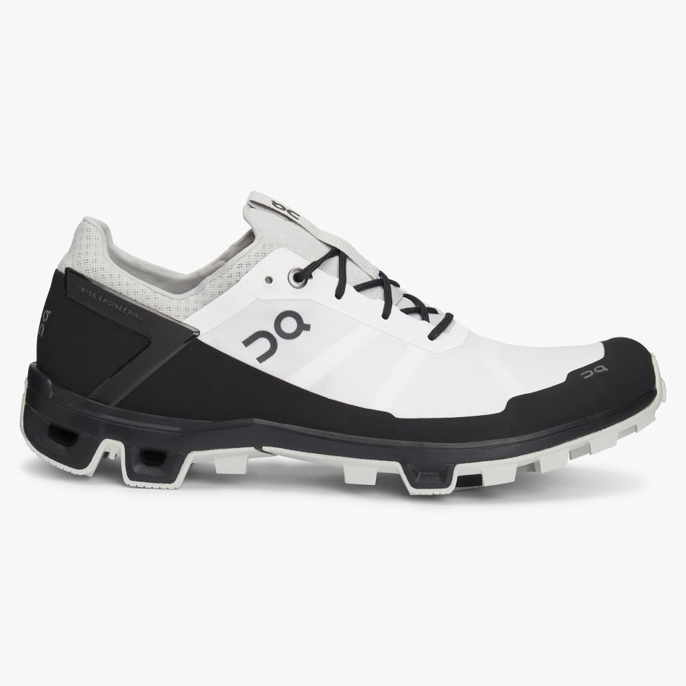White Black Men\'s On Running Cloudventure Trail Running Shoes | TKY2889HQ