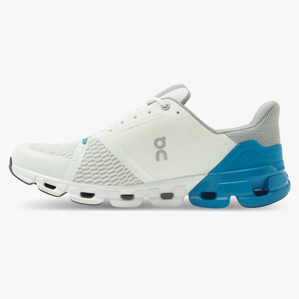White Blue Men's On Running Cloudflyer Road Running Shoes | UQH549JW