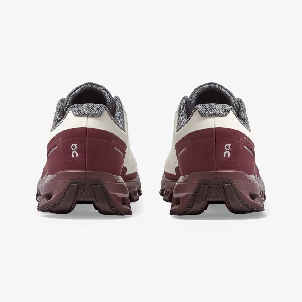 White Burgundy Women's On Running Cloudventure Trail Running Shoes | VXT7537HY