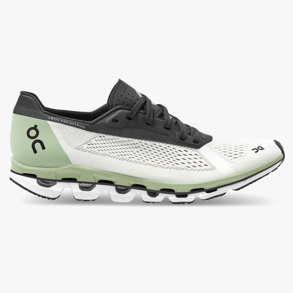 White Green Women\'s On Running Cloudboom Road Running Shoes | OLO3851VY