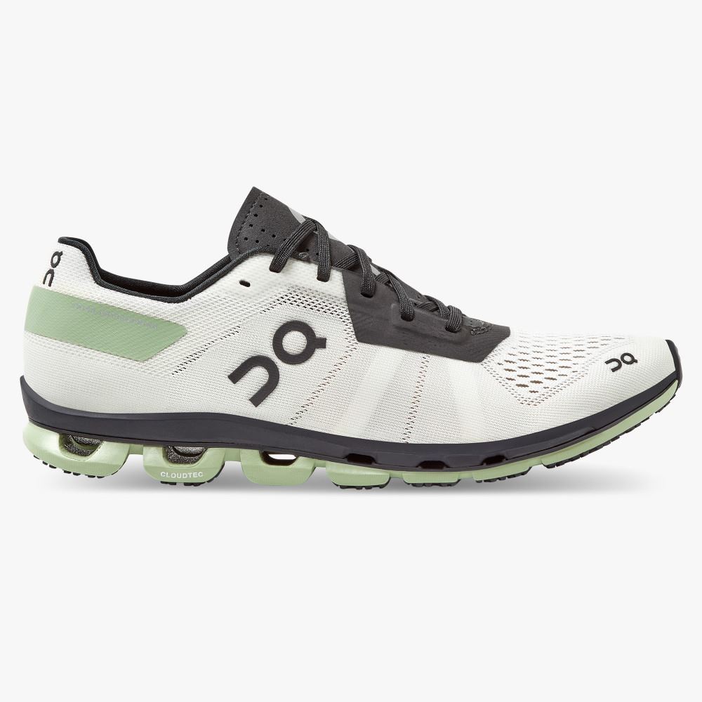 White Green Women\'s On Running Cloudflash Road Running Shoes | ZMK6676BJ