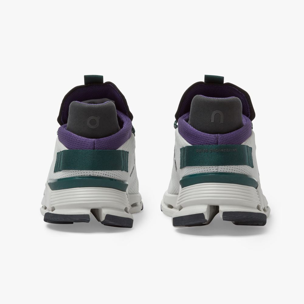White Green Women's On Running Cloudnova Sneakers | KGI60100RV