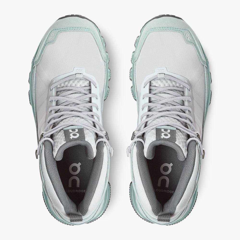 White Green Women's On Running Cloudridge Hiking Shoes | PGG128KX