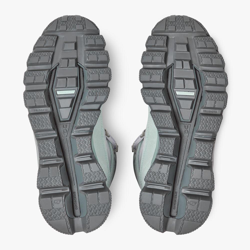 White Green Women's On Running Cloudridge Hiking Shoes | PGG128KX