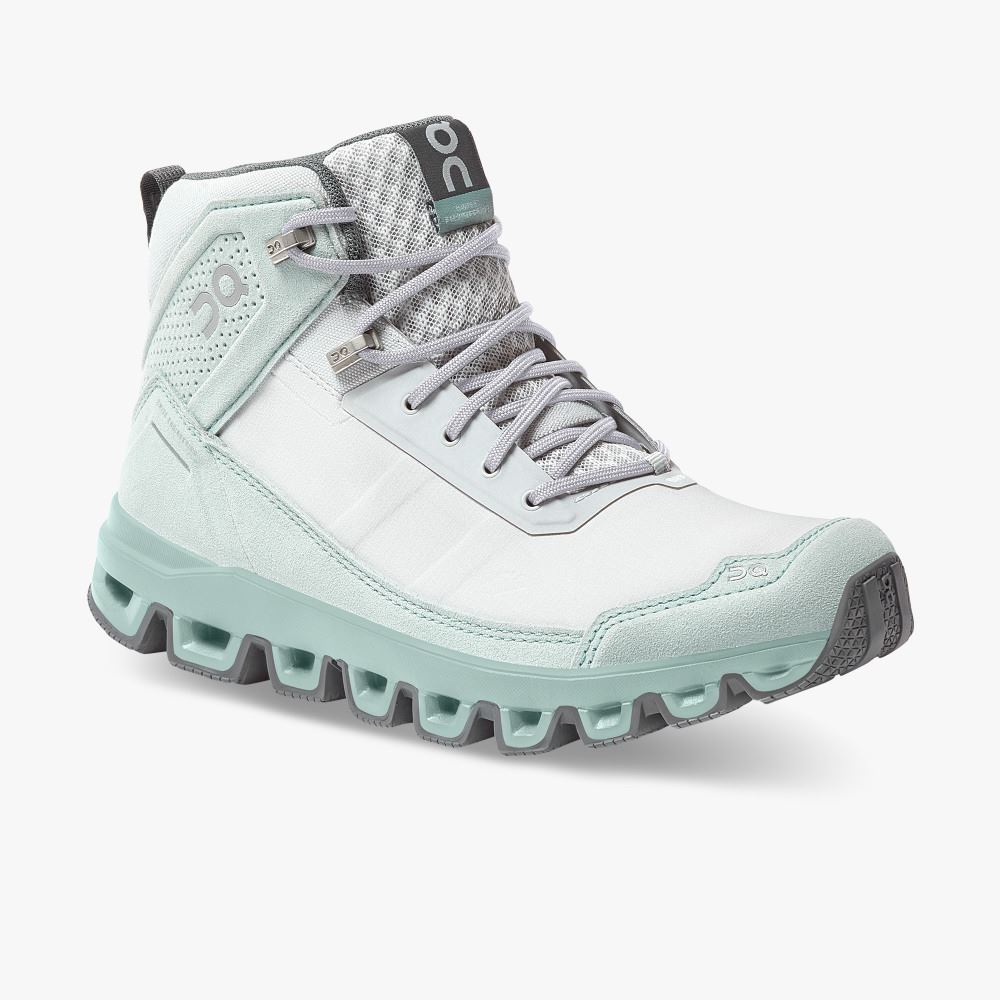 White Green Women's On Running Cloudridge Hiking Shoes | PGG128KX