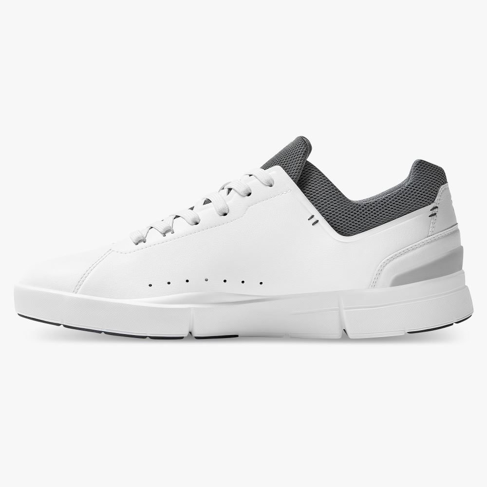 White Grey Men's On Running Roger Advantage Sneakers | GCX9076TC