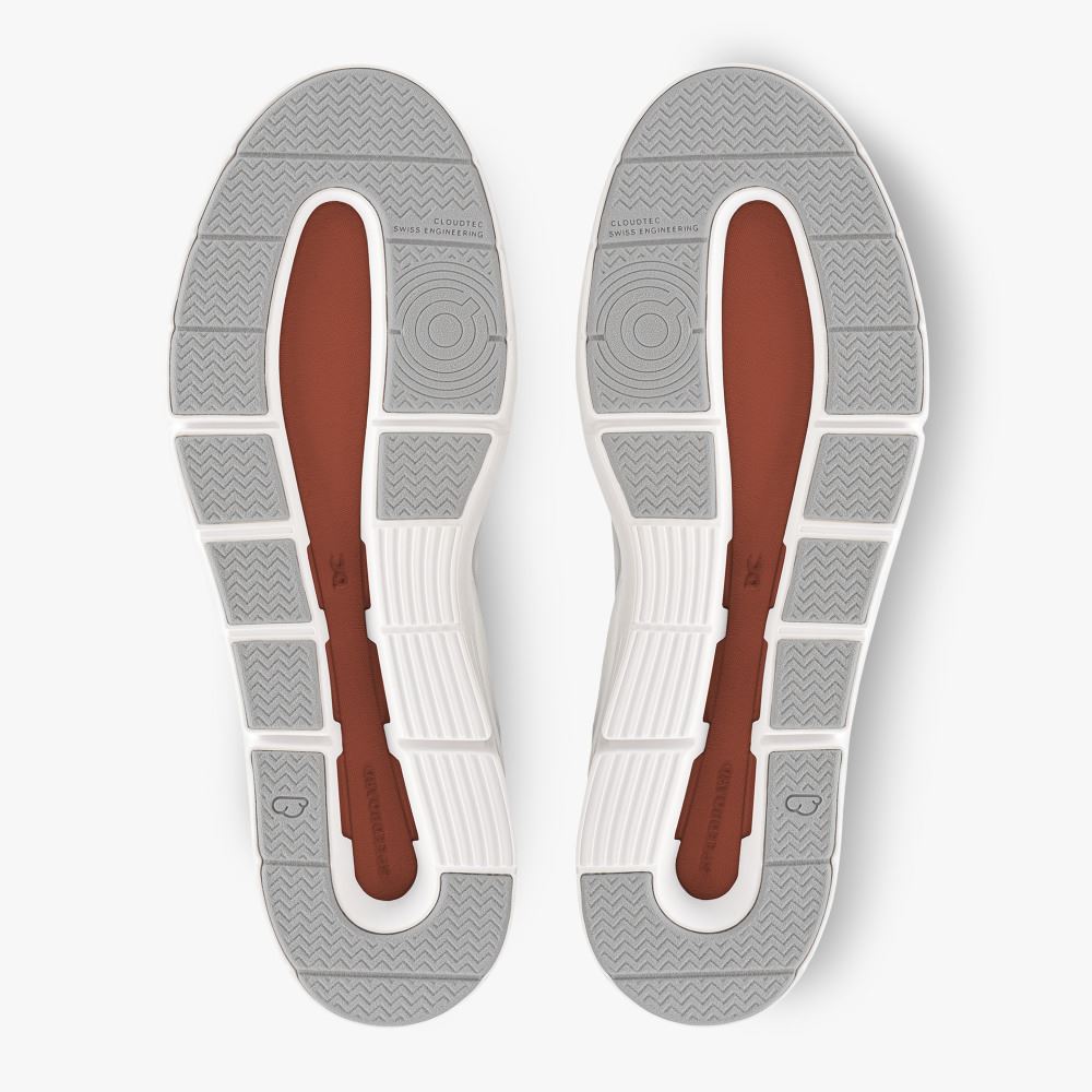 White Grey Men's On Running Roger Advantage Sneakers | QBZ5947JD