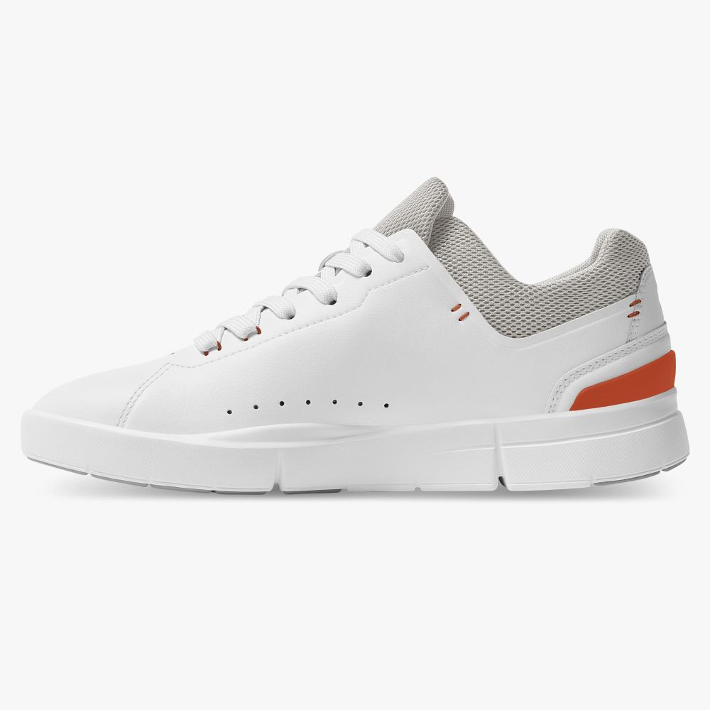 White Grey Men's On Running Roger Advantage Sneakers | QBZ5947JD