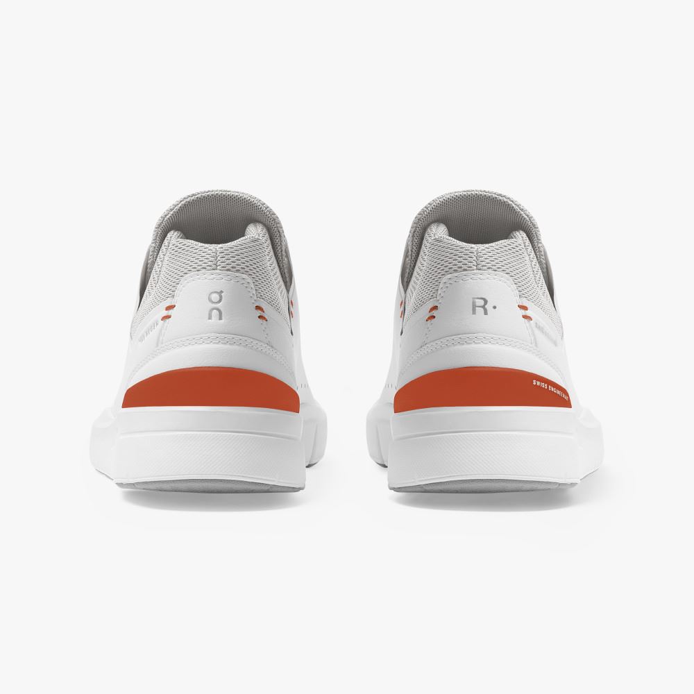 White Grey Men's On Running Roger Advantage Sneakers | QBZ5947JD