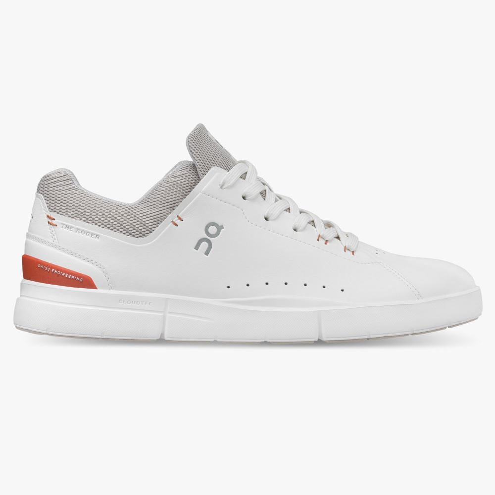 White Grey Men\'s On Running Roger Advantage Sneakers | QBZ5947JD
