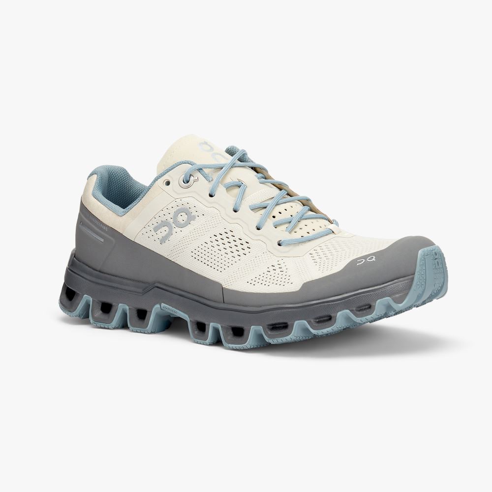 White Grey Women's On Running Cloudventure Trail Running Shoes | CLR1067BW