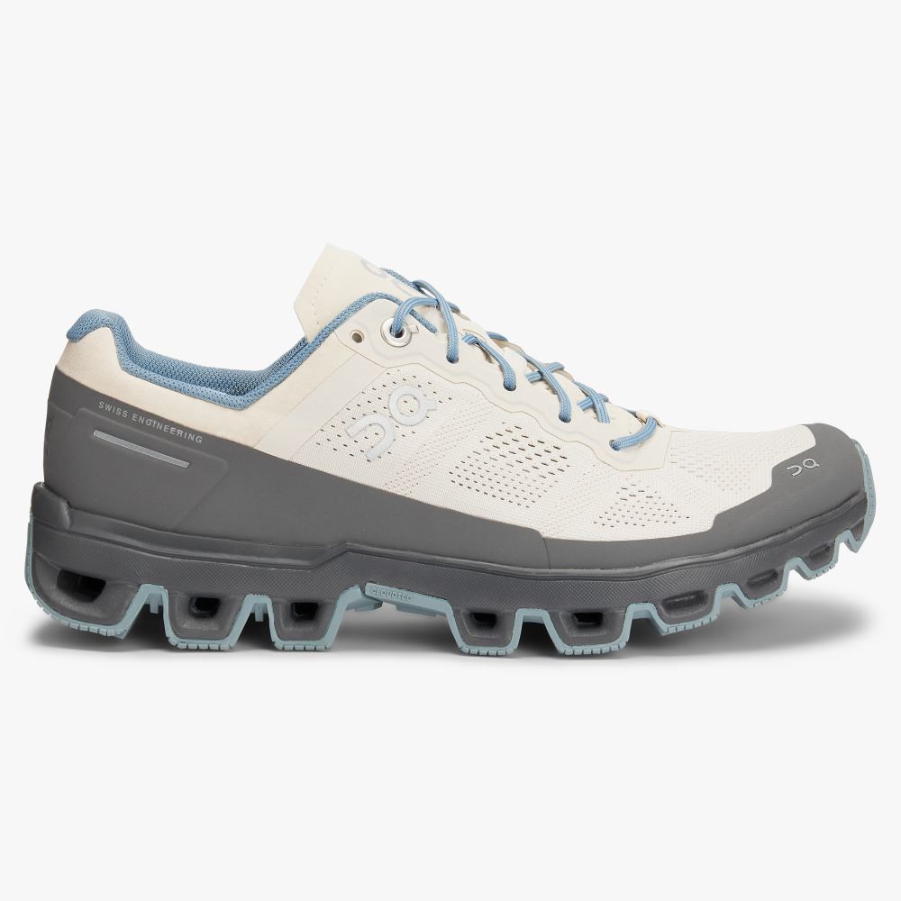 White Grey Women\'s On Running Cloudventure Trail Running Shoes | CLR1067BW