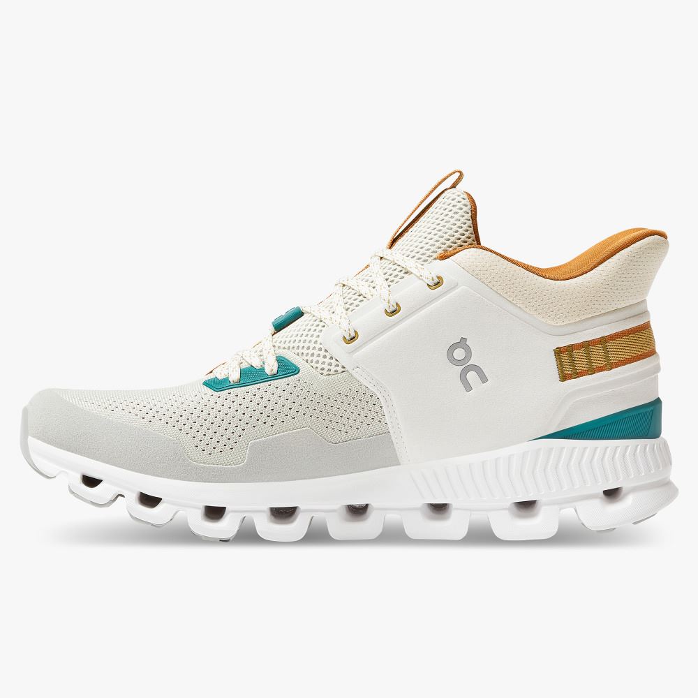 White Men's On Running Cloud Hi Sneakers | MXS3883PX