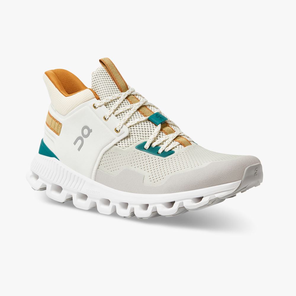 White Men's On Running Cloud Hi Sneakers | MXS3883PX