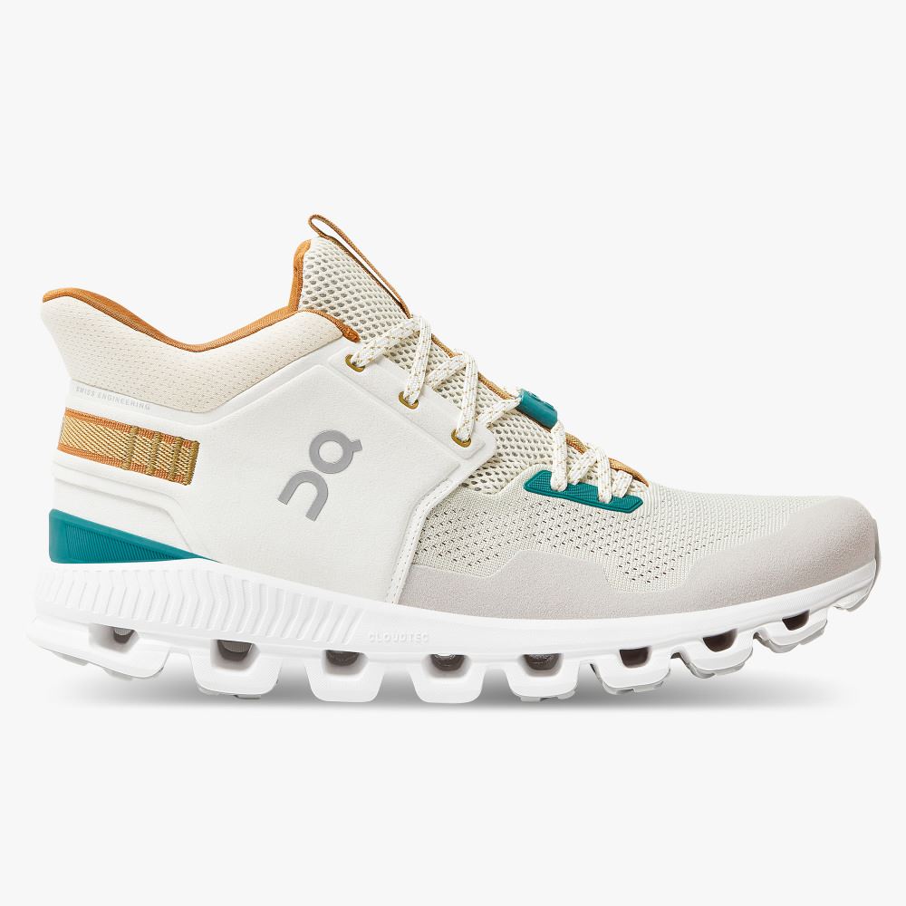 White Men\'s On Running Cloud Hi Sneakers | MXS3883PX