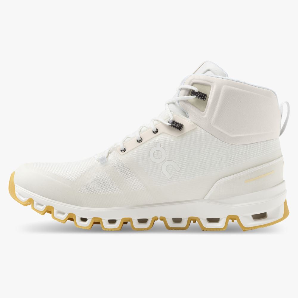 White Men's On Running Cloudrock Hiking Shoes | FAS8618UR