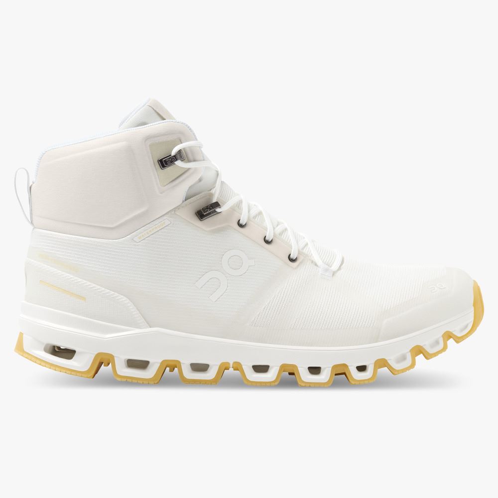 White Men\'s On Running Cloudrock Hiking Shoes | FAS8618UR