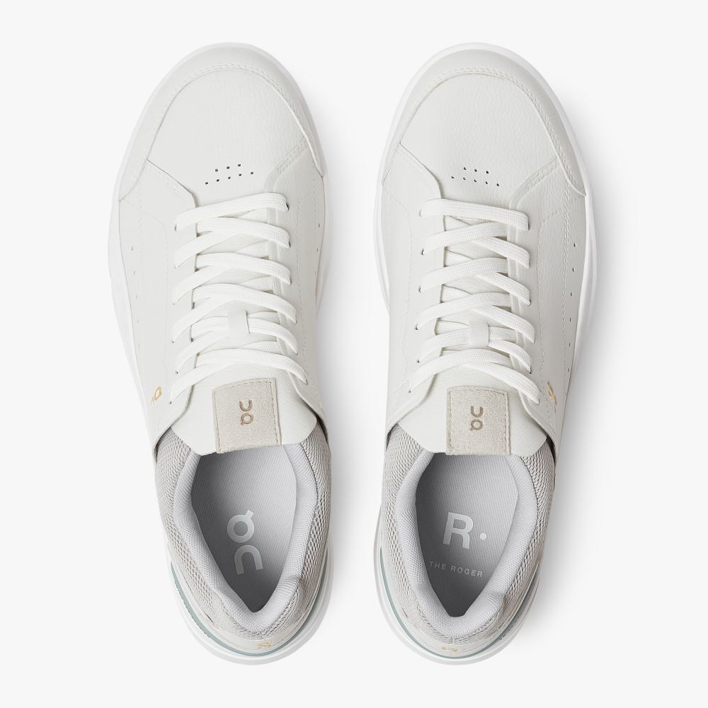 White Men's On Running Roger Sneakers | KBP5845MR