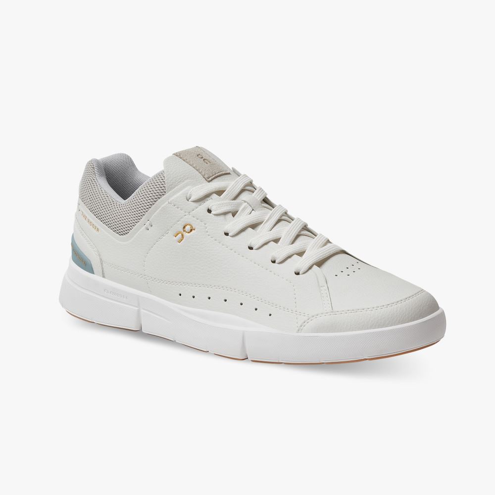 White Men's On Running Roger Sneakers | KBP5845MR