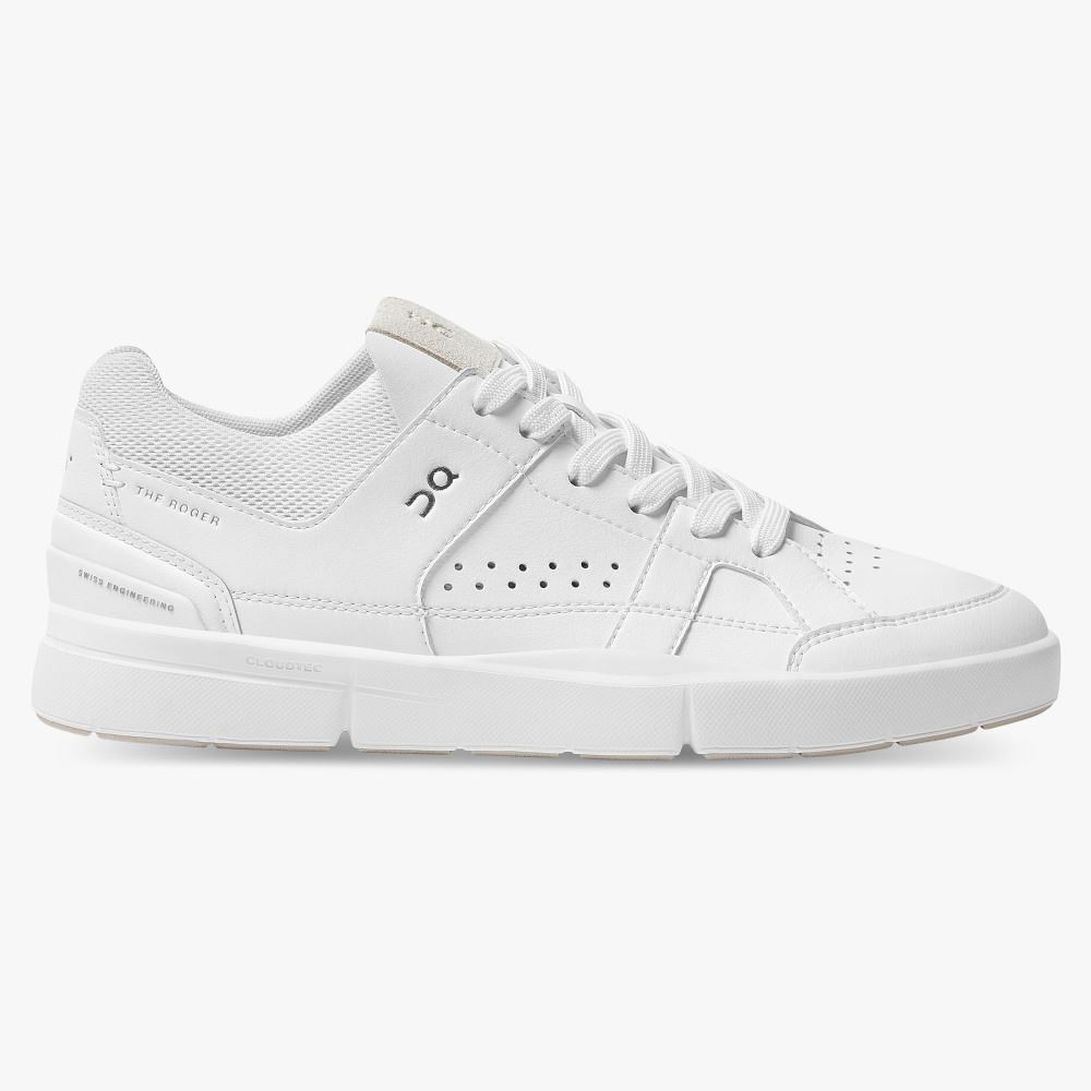 White Men\'s On Running Roger Sneakers | SSC3325NT