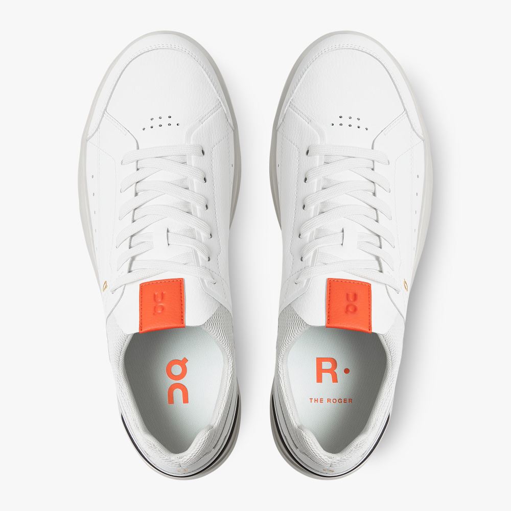 White Men's On Running Roger Sneakers | SWW306GR