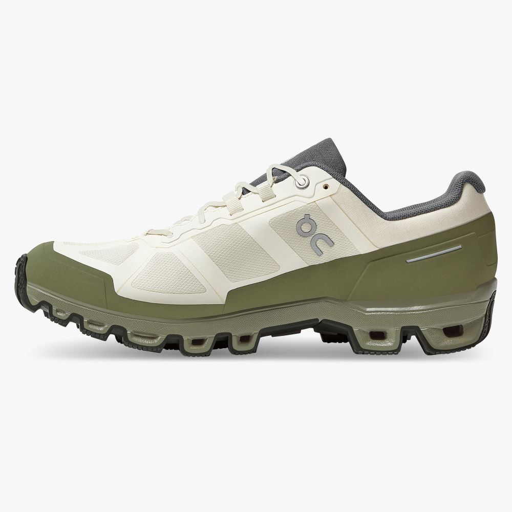 White Olive Men's On Running Cloudventure Trail Running Shoes | YIT4123AA