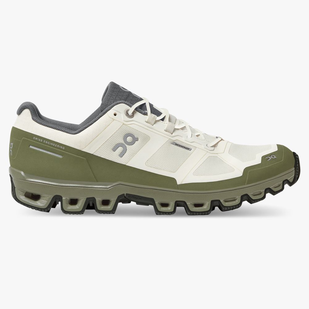 White Olive Men\'s On Running Cloudventure Trail Running Shoes | YIT4123AA