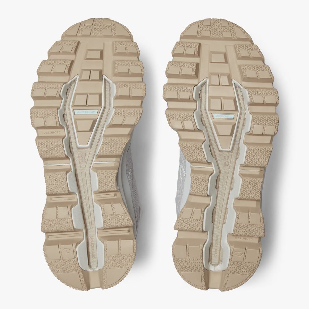 White Women's On Running Cloudrock Hiking Shoes | HUW306RH