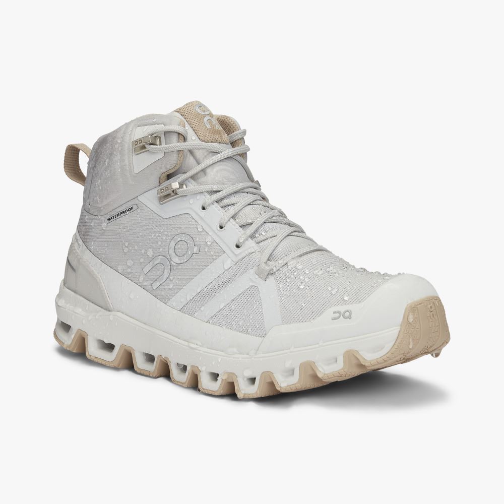 White Women's On Running Cloudrock Hiking Shoes | HUW306RH