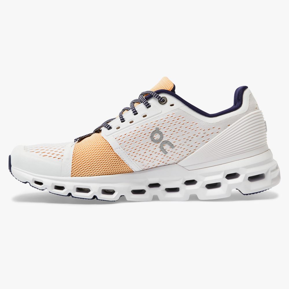 White Women's On Running Cloudstratus Road Running Shoes | UOT4269OM